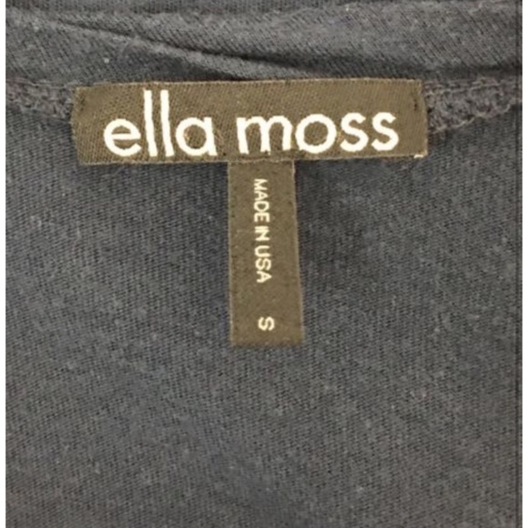 Ella Moss Semi Sheer Front Color Block Top Small - Picture 5 of 5